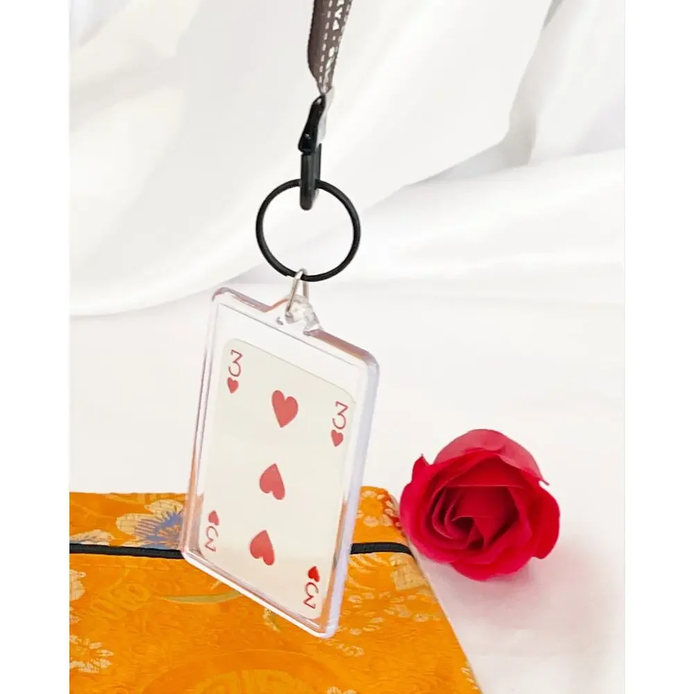 HERMES Miniature Playing Card Keychain Key Fob Key Charm Key Holder Key Tag